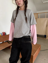 coloration cutout layered T