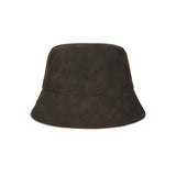 VA Stud Vegan Leather Bucket Hat / Khakibrown
