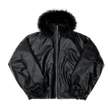 Keysia Fur Leather Jumper