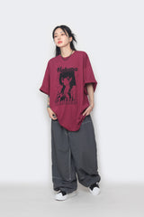 マタタプリントボックスショートスリーブTシャツ