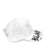 BBD Graffiti Logo Trucker Mesh Cap (White)