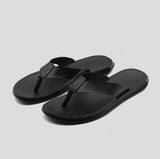 Soft leather flip-flops