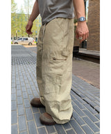 Damage wide work pants