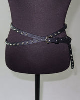 a two-line cross stud belt