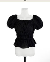 [ md pick ] fair punching off lace top / bl