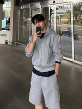 Neoprene cargo bermuda pants