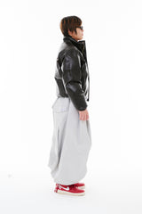 BSR NEW SUPER WIDE JOGGER PANTS GRAY