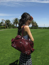 glossy stud 2way bag