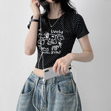ザンドット ドッグ クロップ ショートスリーブ Tシャツ(4 colors)