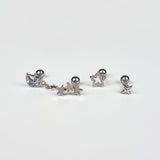[SET] Cubic Star Milky Way Piercing