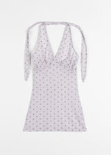 POLKA DOT HALTER SLEEVELESS
