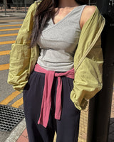 Ronu Wrap Sleeveless Top