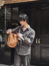 イレストライプカラーマッチングシャツ