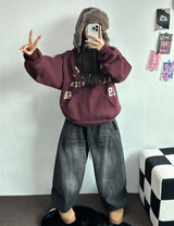 ビビッドバルーンデニムロングパンツ 💙🖤2COLOR