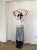 Sheer Check Long One Piece (1color)