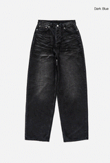 mud-Washing denim pants