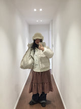 ウェロンハイネックフーデッドパディング (2color)