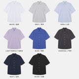 LMN オルクールコットンリネン半袖シャツ (8 colors)