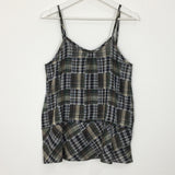 Soleil Plaid Camisole Blouse (2color)