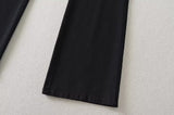 High-End Zipper Long Bootcut Pants