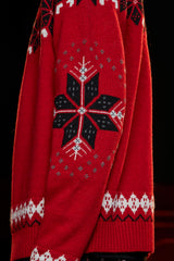 ARGYLE NORDIC KNIT / RED