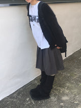 ルーズフィットソフトファーカーディガン