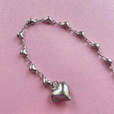 stainless heart bracelet
