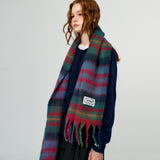 Soft Brushed Check Muffler_Green
