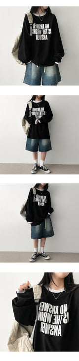 IF Waist String Vintage Cargo Denim Bermuda Shorts