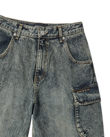 26SS ユーティリティダイイングデニムショートパンツ