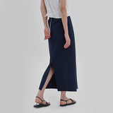[Ranoti] Stripe Long Slit Skirt - 2color