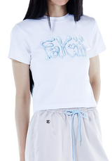 Fakiii グロッシーバルーンTシャツ_ホワイト