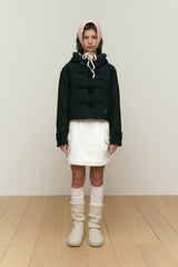 CHERRY CROP TOGGLE SHORT COAT [CHARCOAL]