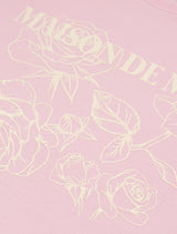 UNISEX Rose Embossed ブラウス レギュラーフィット スウェットシャツ ピンク (FCF1TS328M)