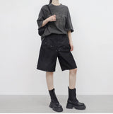 (Unisex) Defne レタリングボクシーTシャツ