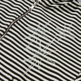 Untitled Starrynight Small Stripe Hood Zip Up Black White
