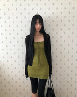 シュニングビスチェミニドレス