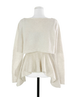 wave asymmetric flare knit cd + top set
