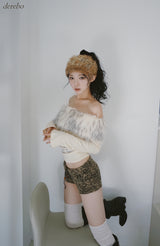 Leopard Strap Mini Short Pants