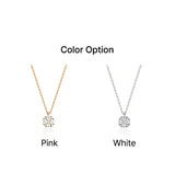 26SS★ Essence Silver Moissanite Floria Necklace