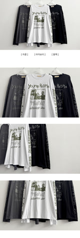 リンゲストリート ヴィンテージ ルーズフィット ロングスリーブTシャツ