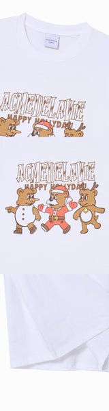 25FW ACベアフレンドクリスマスショートスリーブTシャツ
