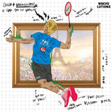 "See You in Paris" Badminton T-shirt(Black)