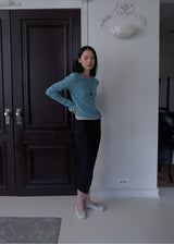 Classic Long Sleeve T-shirt (Turquoise Blue)