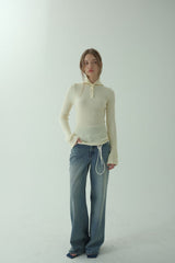 SAILOR RIBBED KNIT PULLOVER_IVORY