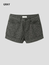 NONFADE DOT DENIM SHORTS (2C)