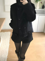 Mate High Neck Double Jacket (2 colors)