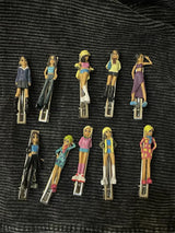 ボビー ガール シルバー ヘアピン (1pcs Random)