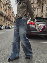 ベニールースワイドデニムパンツ