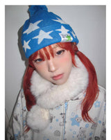 Escape Park Loveplayshop 25AW Large Headband Atmosphere Feeling Starry Cold Hat Knitted Cap